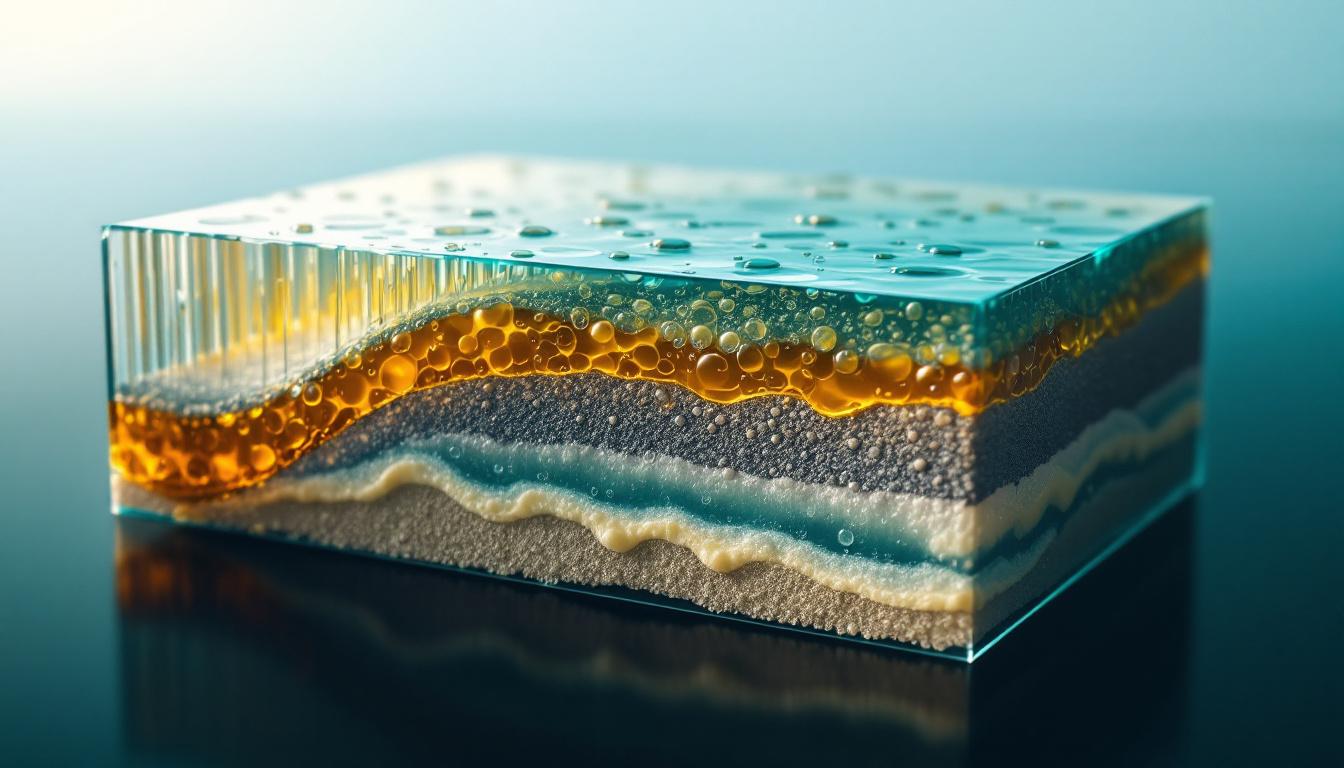 Membrane fouling cross-section